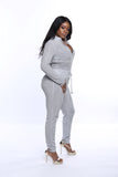 LIGHT SILVER GLOW JUMPSUIT