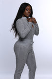 LIGHT SILVER GLOW JUMPSUIT