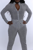 LIGHT SILVER GLOW JUMPSUIT