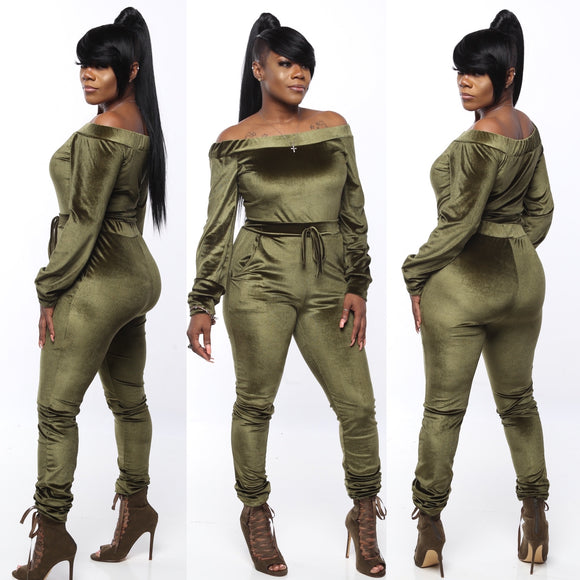 OLIVE YOU TWO PIECE JOGGER SET